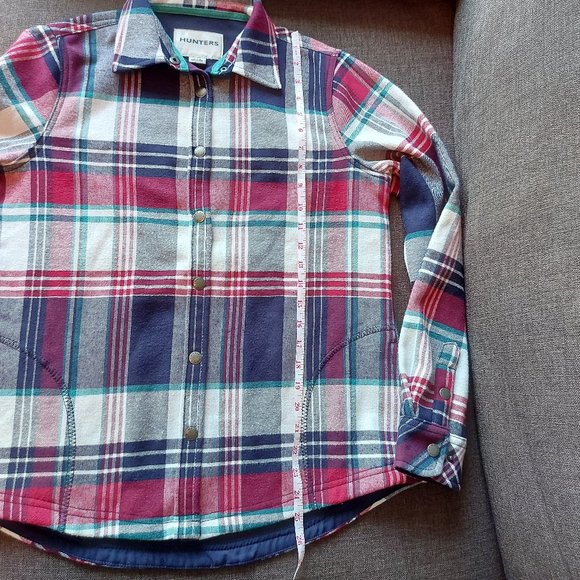 Orvis Oversized Kids Lined Plaid Shacket - Picture 9 of 12
